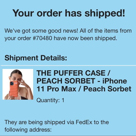 Urban Sophistication Puffer Case in Peach Sorbet (iPhone 11 Max Pro) - Picture 3 of 6